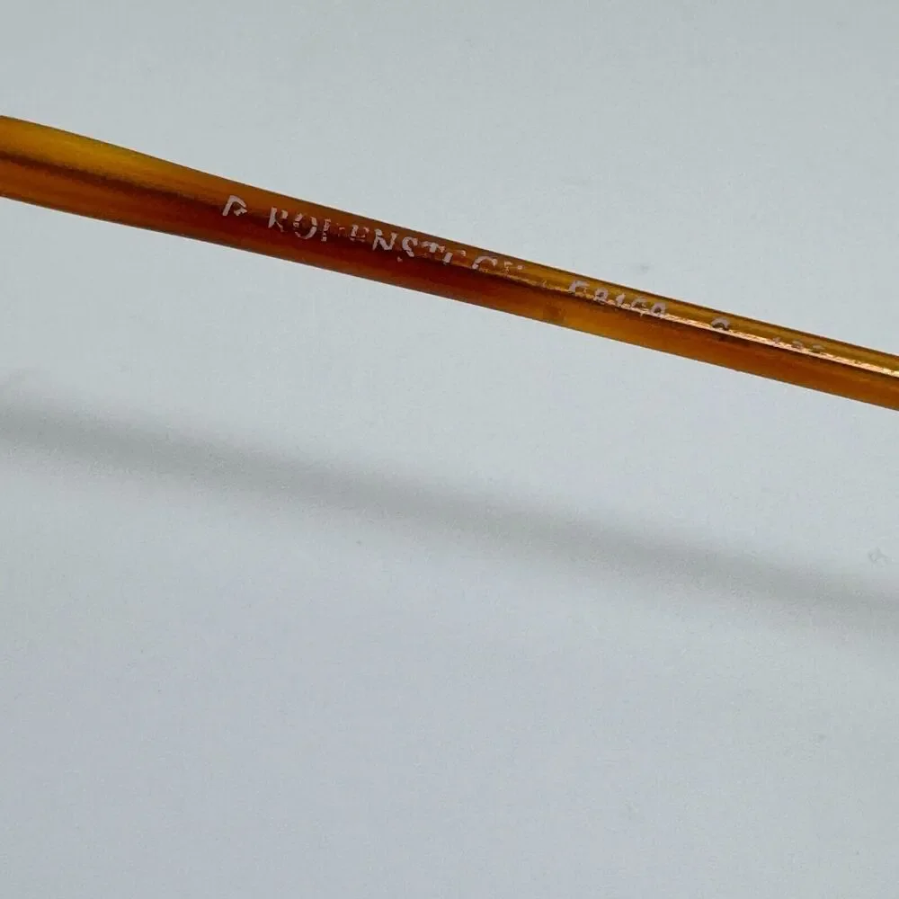 Vintage Rodenstock Frame Eyeglasses Tortoise Shell Orange Tortoise‎ 50-15 H14034